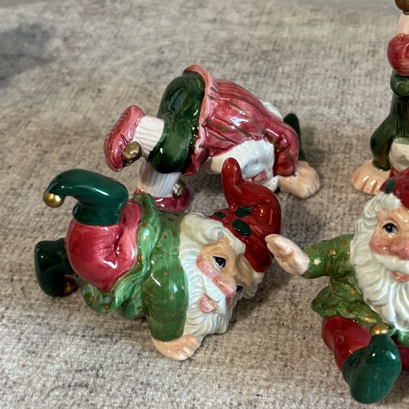 Set of Five Holiday Elf Figurines Christmas Decor - Picture 2 of 10